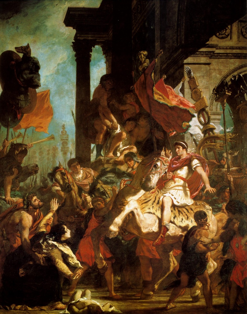 1840 Eugene Delacroix La Justice de Trajan, Huile sur Toile, 495x396 cm.jpg